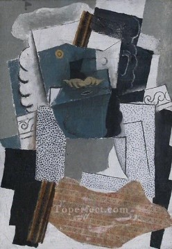  man - Man with a mustache 3 1914 cubism Pablo Picasso
